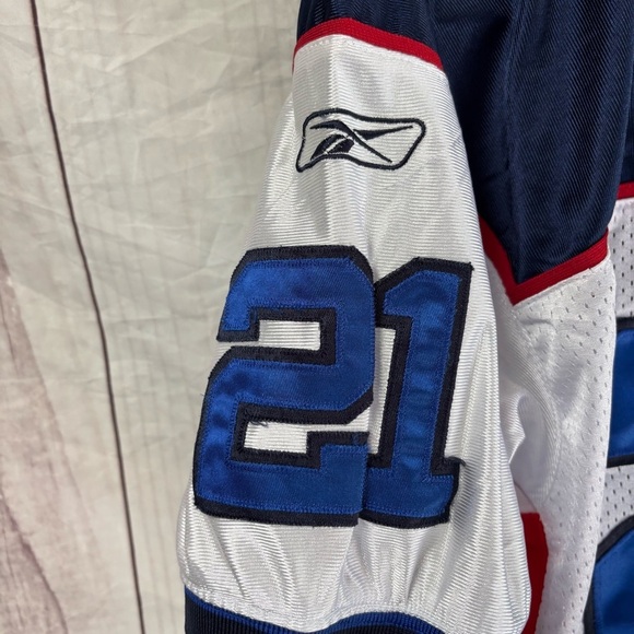 NFL Buffalo Bills #21 Blue and White Jersey Reebok with Red Accents size adult - Picture 6 of 8